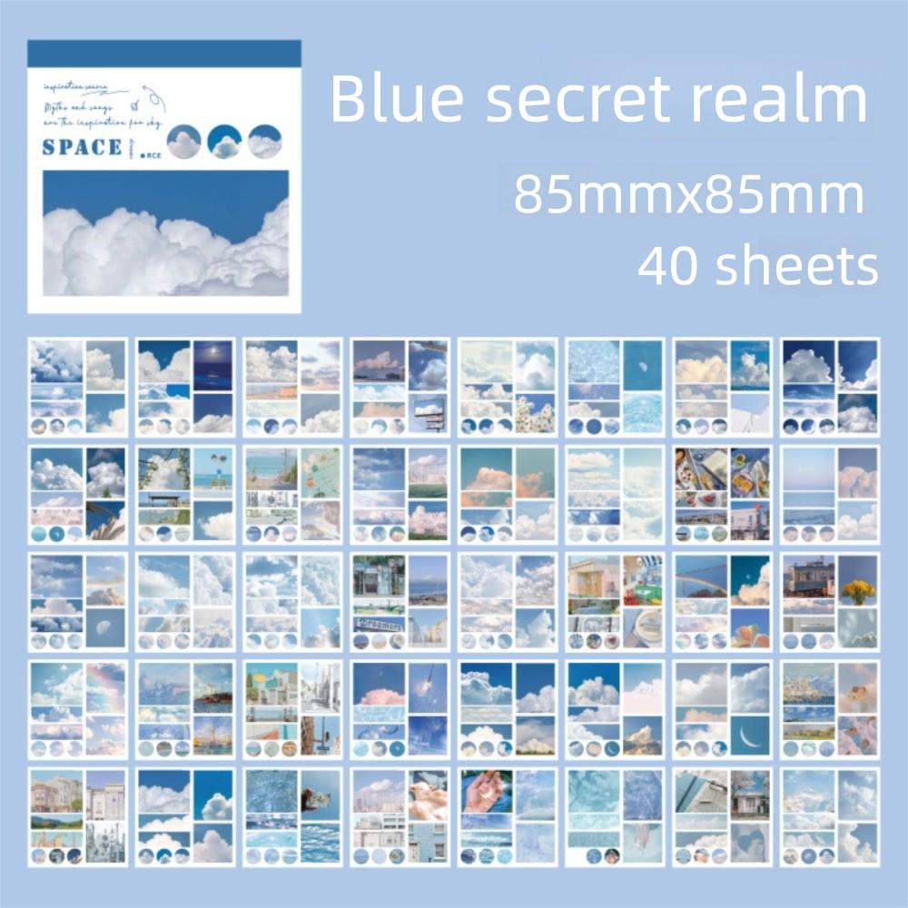 40pcs DIY Scrapbooking Aesthetic Decor Stickers INS Journal Supplies New Washi Paper Diary Album