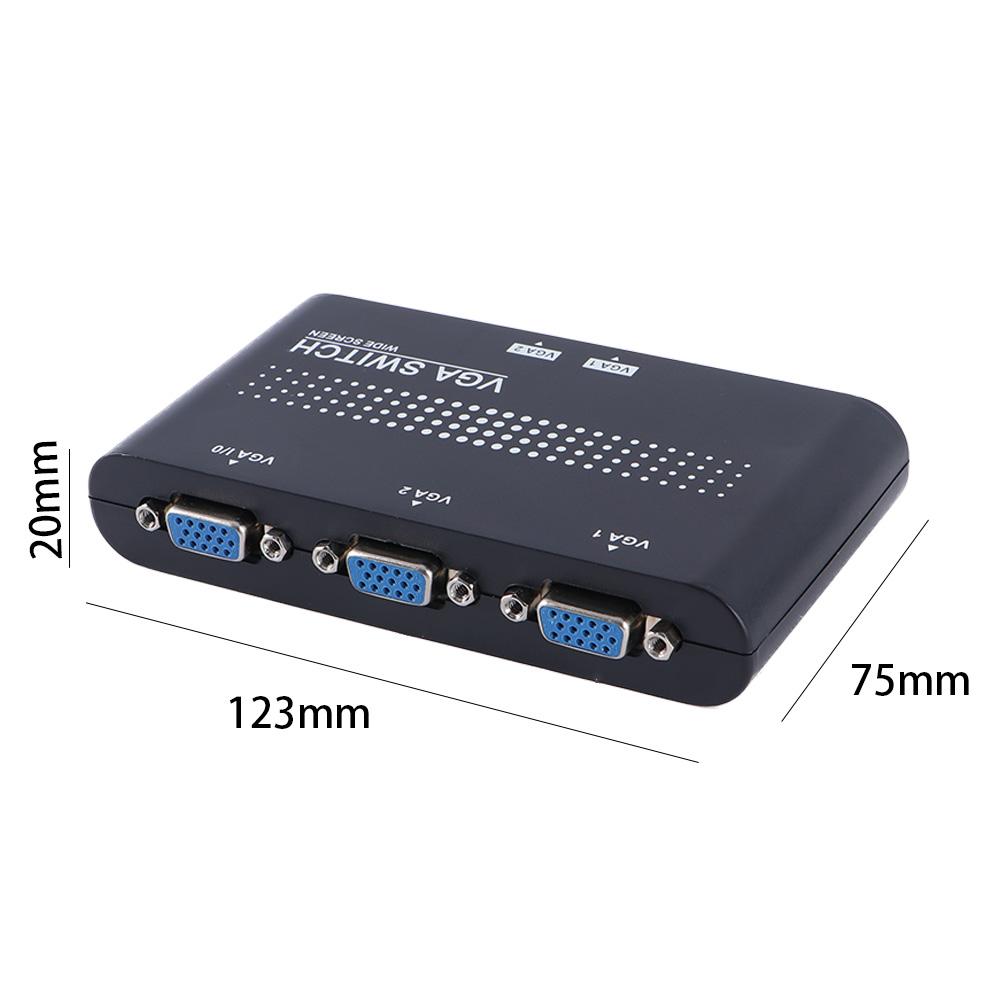 Monitor Accessories for PC 1920x1440 Video Switch Adapter VGA Splitter Converter Box VGA Switcher