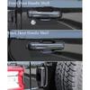 Car Side Door Grab Handle Decoration Cover Tailgate Handle Stickers for Jeep Wrangler JL 2018-2023 4-Door Exterior