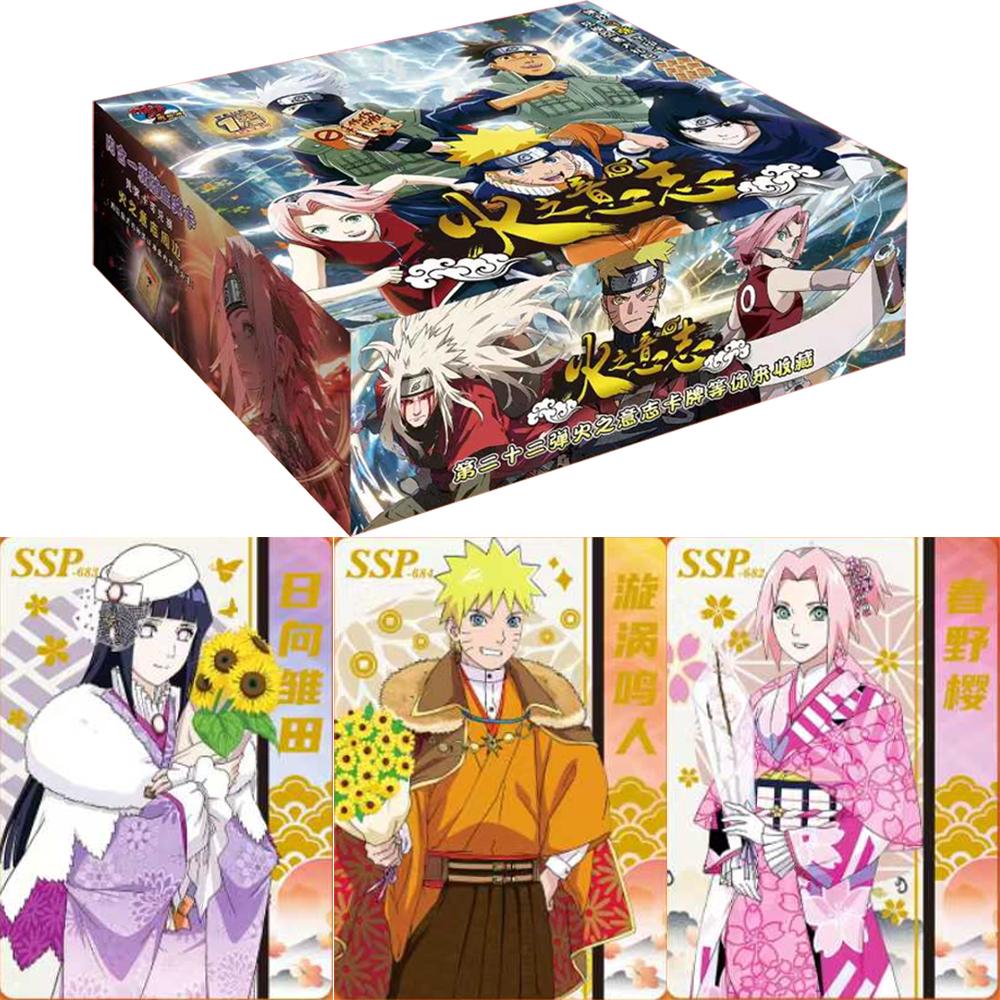 Naruto Card Will of Fire Commemorative Edition Cards Rare SSP Cards Popular Deluxe Anime Peripherals Collection Card Toy Gift