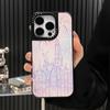 Применимый чехол для мобильного телефона iPhone16Pro в виде Замка с фейерверками Apple 15 с кожаным узором, продвинутый противоударный защитный чехол 13