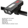 Bike Headlight High Brightness Waterproof Rechargeable Compact Size Multiple Lighting Modes USB Charging Bicycle Front Headlight Bicycle Light
