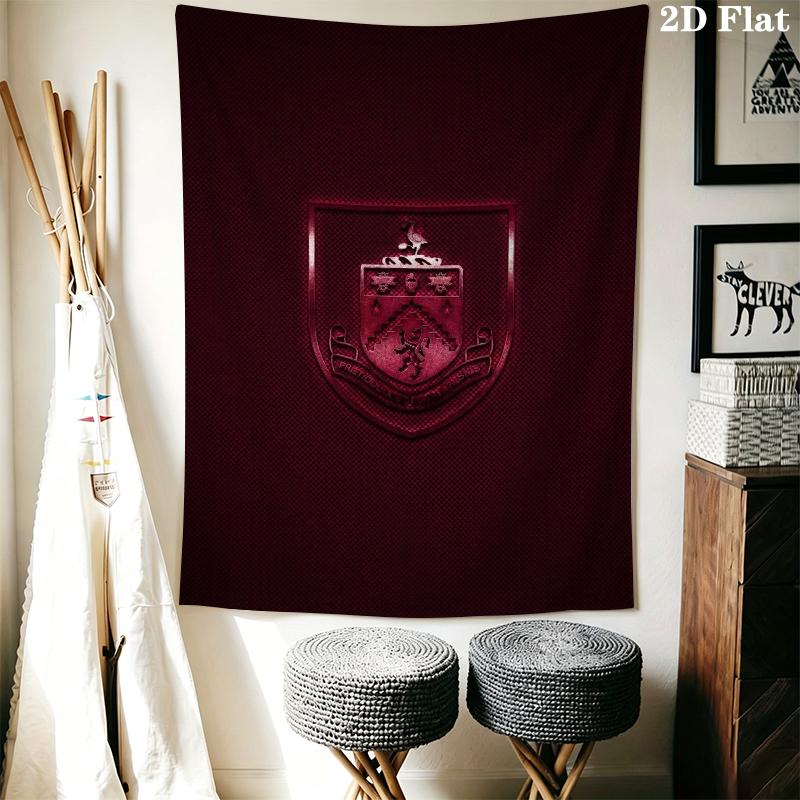 Burnley Fc Wall Tapestry Aesthetic Wall Hanging Printed Fabric Blanket Decorative Tapestries for Bedroom Living Room Home Decor