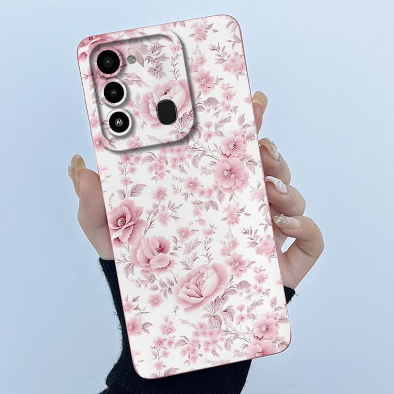Чехол для телефона Tecno Spark 8C KG5k KG5j Милая Панда Девочки Кошки Жидкий Силикон Задняя Крышка Для Tecno Spark Go 2022 Spark8C Funda