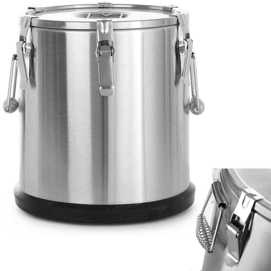 Steel thermos thermal container for transporting food 20L - Hendi 710203