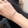 925 Sterling Silver Micro Inlaid CZ Circle Link Chain Charm Bracelet for Women Wedding Party Jewelry Gifts