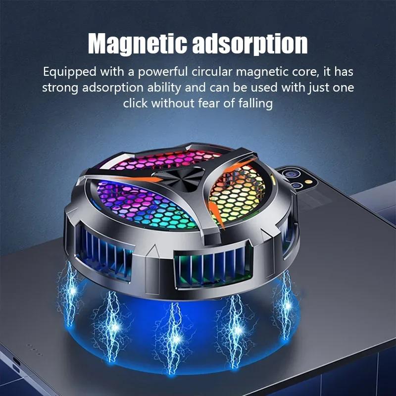 1PC X42 Fan Mobile Phone Magnetic Cooler, Suitable for Dedicated Tablets with Aluminum Laptop Stand Heat Sink,
