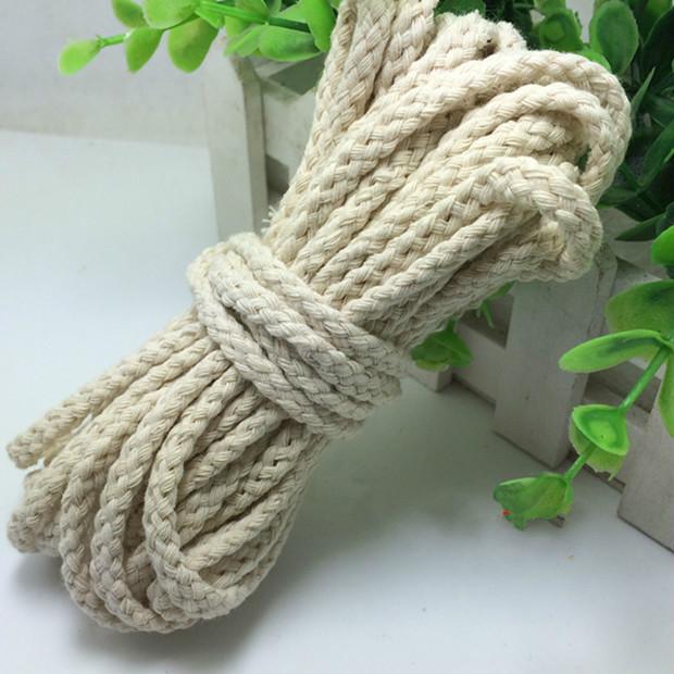 5meter 5mm/7mm Cotton Rope Craft Decorative Twisted Cord Rope For Handmade Decoration DIY Lanyard Thread Cord