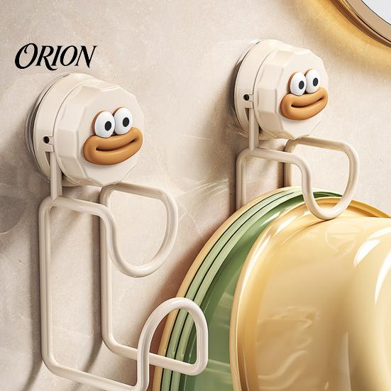 Влагозащищенный Органайзер для Ванной Комнаты Крючок на Присоске для Раковин, Без Сверления Прочный Вакуумный Вешалка, Настенная Вешалка с Вакуумным Крючком Мультяшный Дизайн Многоразовый
