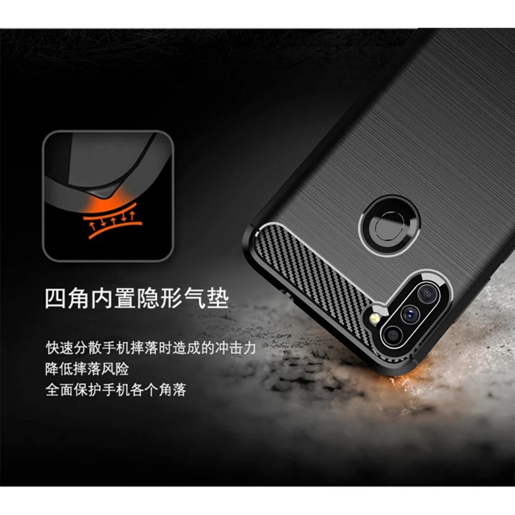 For Samsung Galaxy M11 Case Rubber Bumper Silicone Carbon Fiber Cover For Samsung M11 M21 M31 Phone Case For Samsung M11 Case