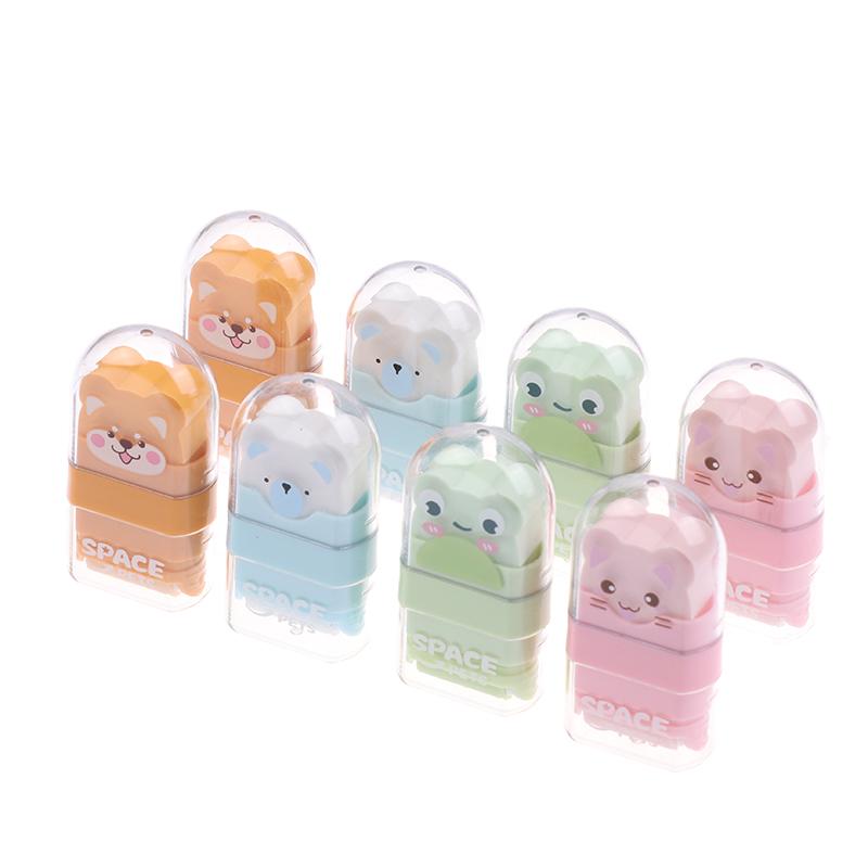 2 шт./набор ластик-ролик ластик в форме животного чистый мало стружки милый мультяшный ластик