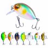 Мини-приманка Topwater Crankbait, 3,8 см, 3,8 г, искусственные воблеры, приманка для окуня, форели, карпа, свимбейт, рыболовные снасти