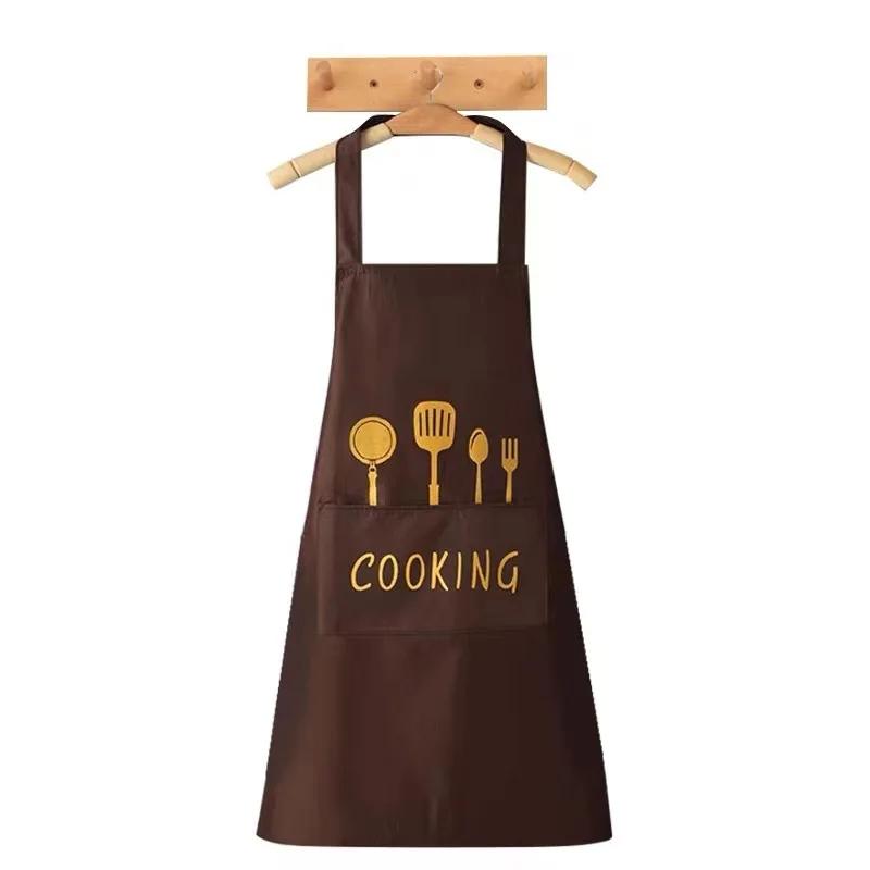 Фартук водонепроницаемый маслостойкий можно вытирать руки кухонная рабочая одежда домашняя готовка уборка мужчины и женщины универсальный безрукавный фартук