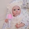 Real Looking Reborn Baby Girl Doll Bettie 18'' 48cm Full Body Silicone Vinyl Simulation Doll Handmade Exquisite 3D Painted Skin Newborn Dolls for Kids