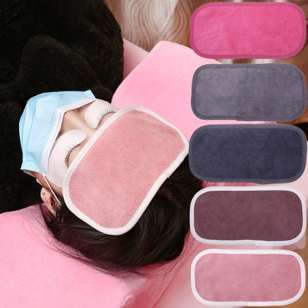 3PCS Reusable Towel Pallet Stand Eyelashes Tray Eyelash Pallet Pad Extension Eyelash Forehead Pad