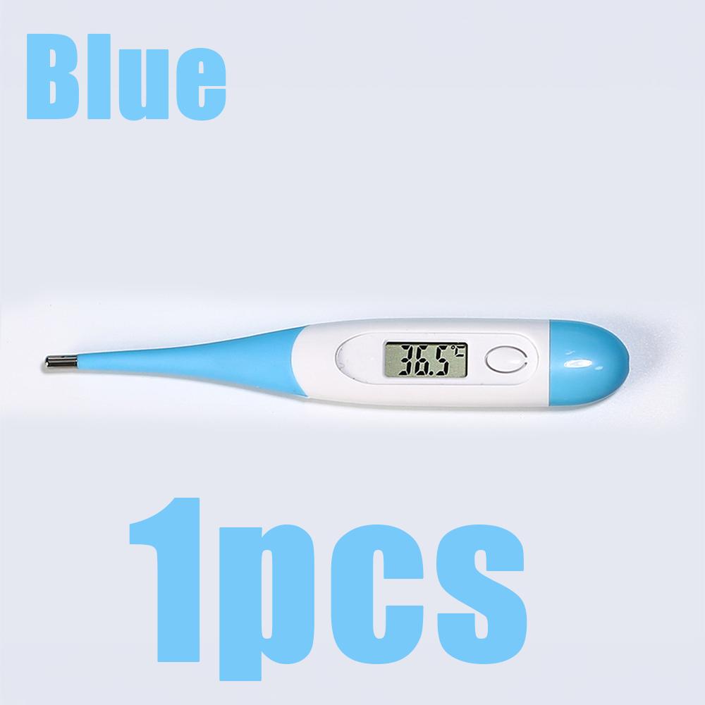 1pcs Electronic Digital Thermometer Household Temperature Measurement Soft Head Oral Cavity Underarm Thermometer Fever Detector