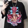 Fashion Unisex T Shirts Hip Hop Streetwear Jujutsu Kaisen Anime Print T-shirt Harajuka Oversized T Shirt Casual Tees Gothic Unisex Clothes