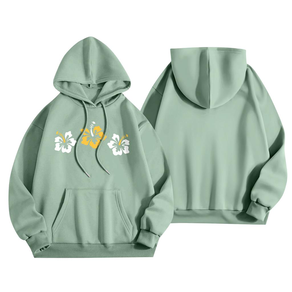 Женская мода, женский легкий пуловер с длинными рукавами и карманами, толстовка с капюшоном в стиле консервативного стиля