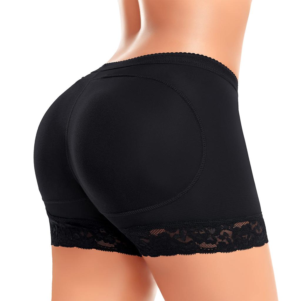 Женские кружевные трусики с подкладкой для ягодиц, бесшовные трусики для коррекции бедер, кружевное нижнее белье для мальчиков с контролем живота