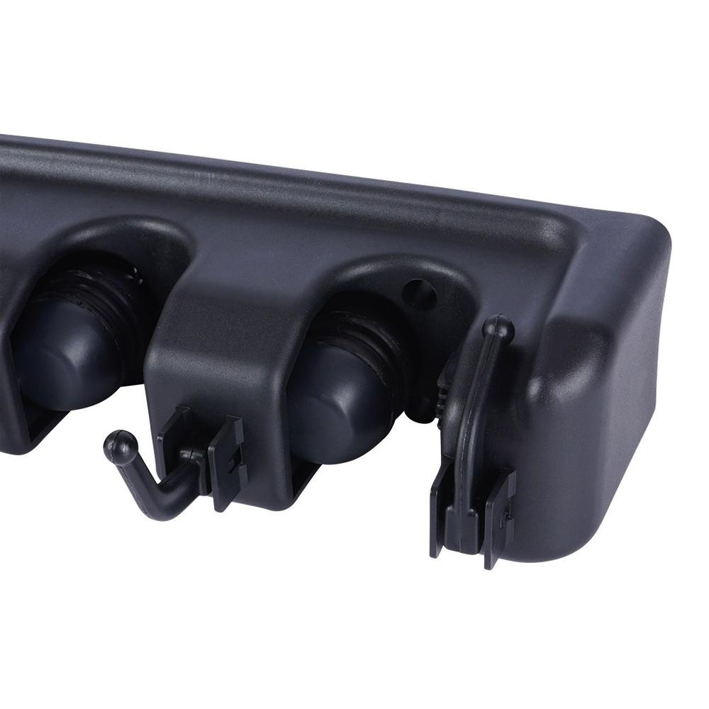 Wall Hanger Mop Broom Tool Holder Black Serial Clamp