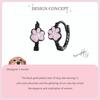 WOSTU 925 Sterling Silver Black Gold Pink Pet Cat Claw Hoop Earrings Women Lovely Animal Drop Ear Clips Birthday Jewelry Gift