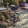 Spooky Seasonal Yard Accents Witch Garden Wind Spinner, Halloween Resin Statue Stake, Bats Weather Resistant Lawn Art And Spinner for Outdoor Pathway