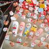 50Pcs 3D Santa Claus Snowman Elk Christmas Nail Charms Cartoon Xmas Sock Resin Nail Art Decoration DIY Nail Rhinestones Resin