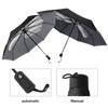 Tinsow Funny Folding Middle Finger Umbrella Creative Gift For Man/Women (Black(Middle Finger Pattern))