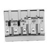 4 String Bass Bridge Fit for HiMass Zinc Alloy Rich Tone 0.75 Inch String Spacing Bass Bridge Replacement