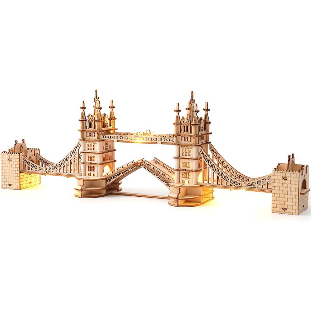 Tower Bridge 3D Puzzle Wooden Model DIY Kit Birthday Surprise Gift