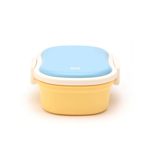 mii Children's Lunch Box, Adjustable Capacity to Fit Your Meal, Lightweight, with Integrated Ice Pack Lid, W15.4 x D12.2 x H5.8cm, 280-430ml, Suitable