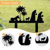 Nativity Scene Silhouette Yard Sign Decor Garden for Walkway