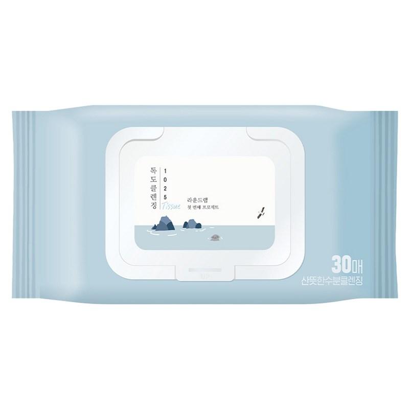 Round Lab 1025 Dokdo Cleansing Tissue, 30 sheets, 1 piece, 30 wipes, 1 pcs