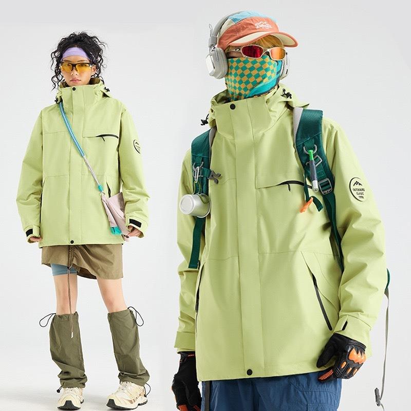 Женская куртка для активного отдыха, костюм для хайкинга, флисовая подкладка, ветрозащитная и водонепроницаемая куртка три-в-одном, мужская, на заказ