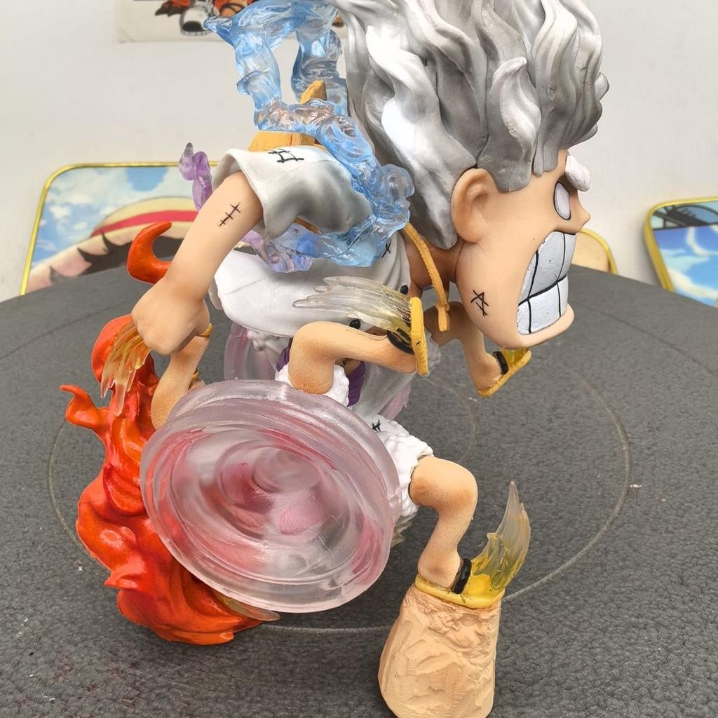 Аниме One Piece Ника Луффи Пять Скоростей Ветер и Огонь Колесо Луффи Фигурка Действия Фигурка Модель Игрушка Настольное Украшение Подарок на День Рождения