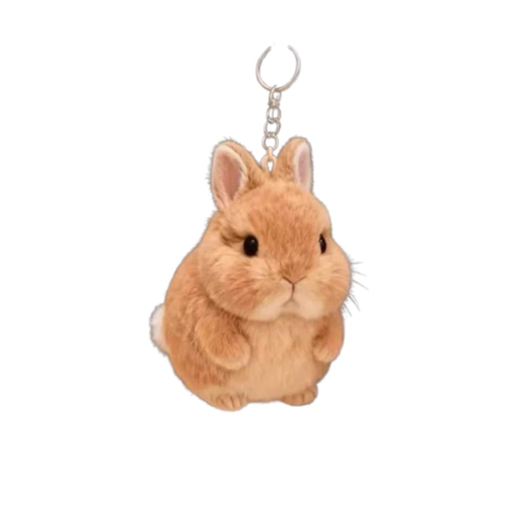 PP Cotton Bunny Plush Keychain Stuffed Animal Bunny Plush Toy Backpack Decoration