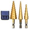 Titanium Drill Bit Straight Groove Step Drill Wood Power Metal High Speed Steel Hole Cutter Step Cone Drill