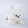 Maltese Plush Simulation Dog Realistic and Lifelike Soft Handmade Lying Dog Stuffed Animal Puppy Gift for Boys and Girls - -