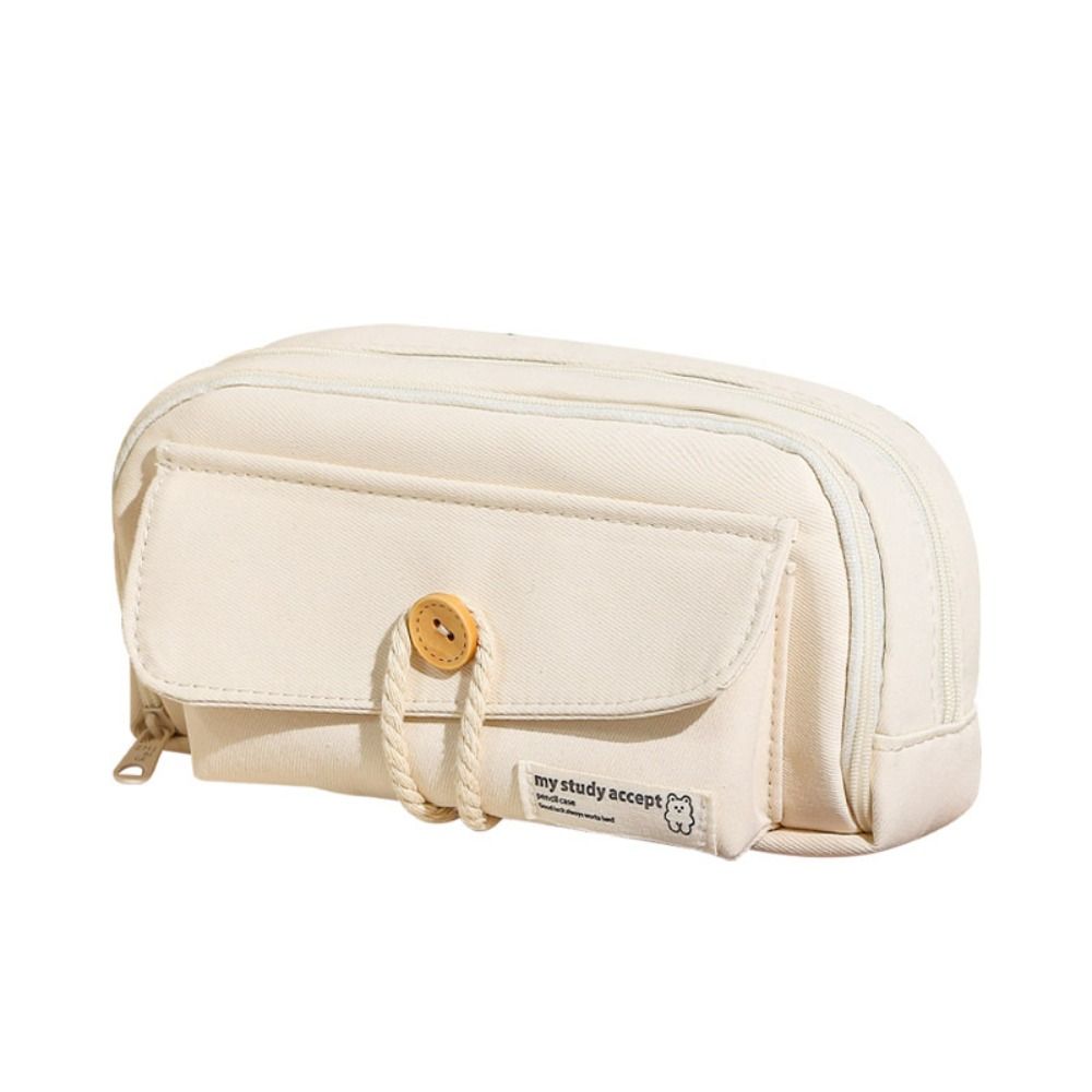 Fabric Stationery Case Multi-function Cosmetic Pouch New Pencil Bag Student School Supplies