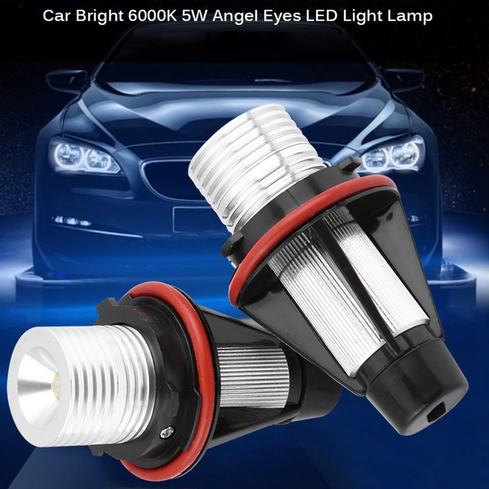 2Pcs 6000K Angel Eyes Light Car Light Angel Eyes Lamp Modern Car LED Light  For E61
