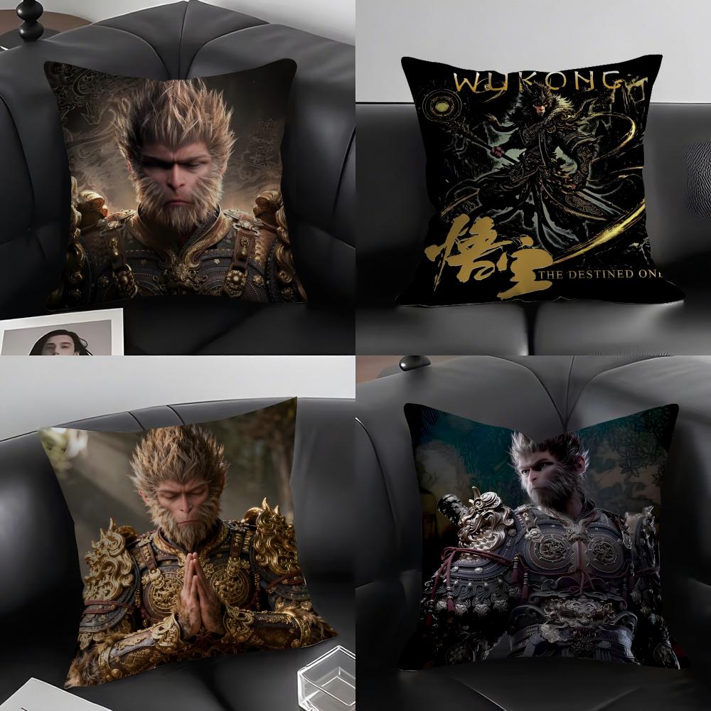 Classic Black MMyth Cool Cushion Cover Elegant Comfort Pillowcase Sofa Bed Doublesided Printed Invisible Zipper Home Decor