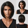 LOUIS FERRE Короткие прямые парики боб, синтетические парики спереди для женщин, светло-коричневый, средняя часть, кружевной фронтальный парик, парик для косплея, высокая плотность