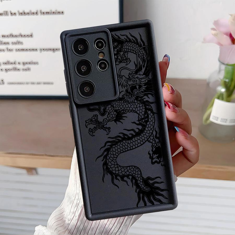 Крутой чехол-кейс с китайским драконом для Samsung Galaxy S26 Ultra S20FE S24 Plus S23 FE S22 S21 S24Ultra S25 S25 Edge