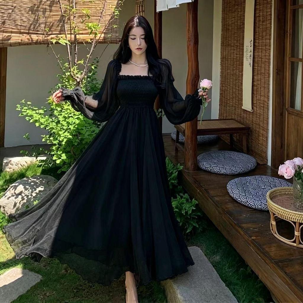 Платье Sanya Beach Resort 2026, Белый Шифон, Широкая Кромка, Очень Длинное, Ощущение Высокого Качества