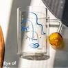 Printed Transparent Creative Resistant Glass Tea Tea Drink Breakfast Beer Glass Ice Glass Cup Holder Drink Milk Milk Cup Juice | Beer Bowls (Transpare