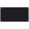 Black Kitchen Backsplash Tempered Glass 80 x 40 cm