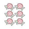 3D Stickers 4cm - Romantic Rose with Grey Outline