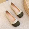 Spring Summer New Women Casual Shoes Breathable Knit Ladies Round Toe Flat Shoes Loafers Womens Scoop Shoes