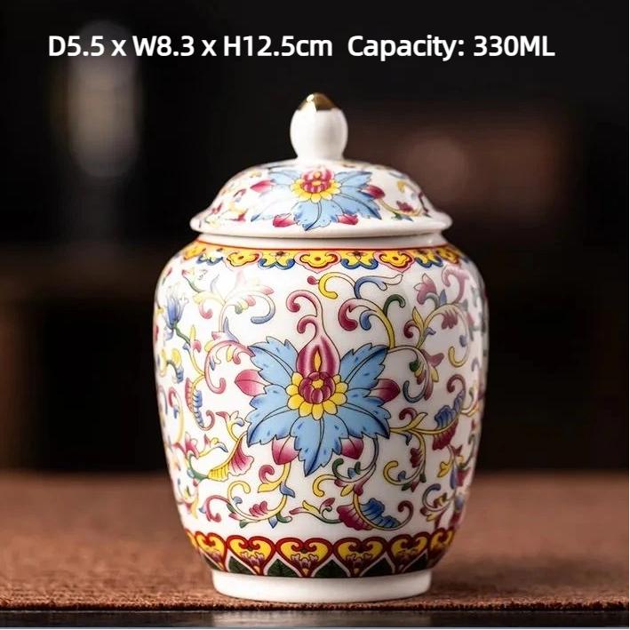 Эмалевая керамическая чайница – Влагонепроницаемая герметичная банка для хранения чая Чайная банка