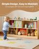 Montessori Bookshelf, 1140 mm Width Toy Storage Organizer, 5-Section Kids Display Storage Cabinet, Daycare Furniture, Kids Bookshelf for Bedroom,